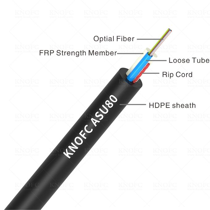 Aerial Cable ASU80 Cabo Fibra Optica 12FO with Brazil ANATEL 0