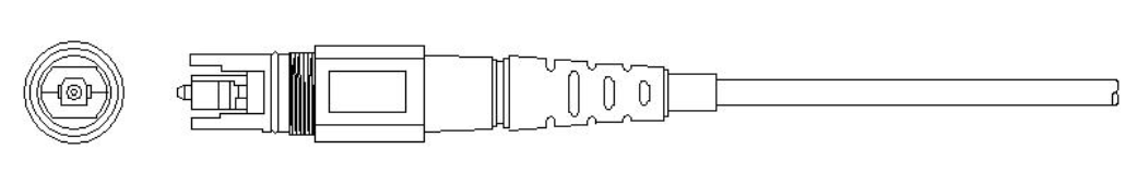 H Connector SC APC FTTH Drop Cable Assembly OptiTap CPRI 0