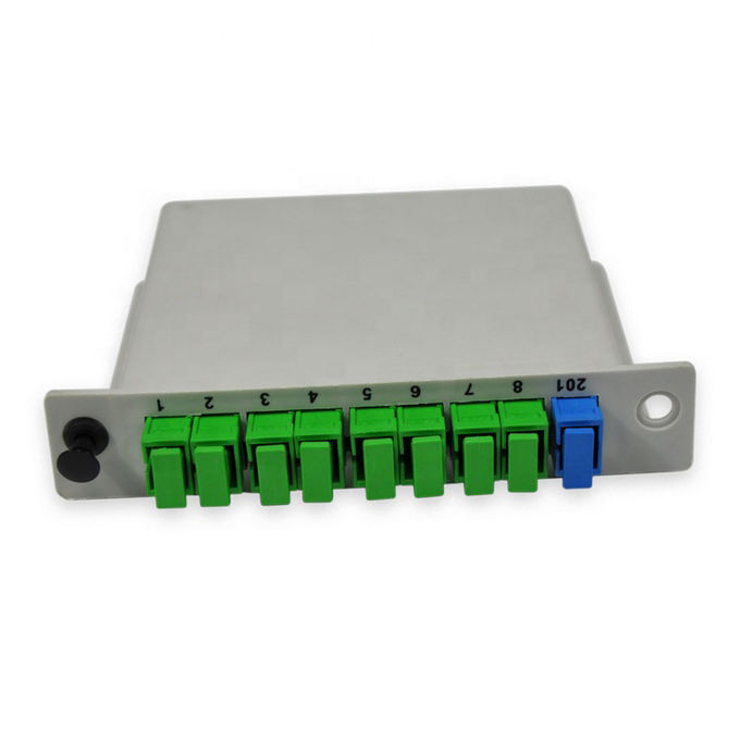 1x8 PLC Splitter SC APC Connectors Fiber Optic Cassette 2