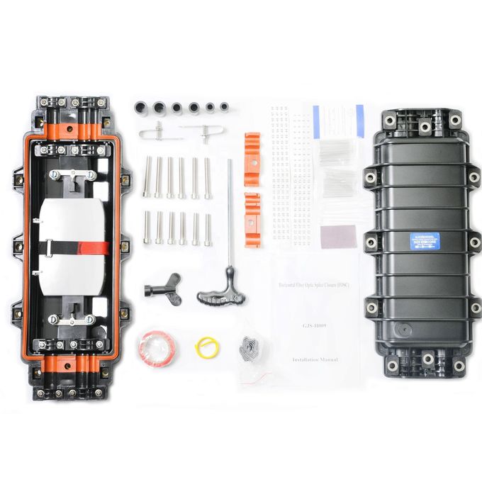 4 Trays FOSC Horizontal Fiber Optic Splice Closure 0